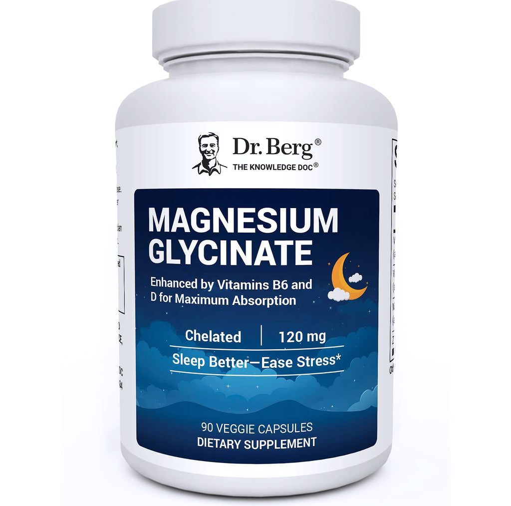 Dr. Berg Magnesium Glycinate 150ct Sleep Support Supplement
