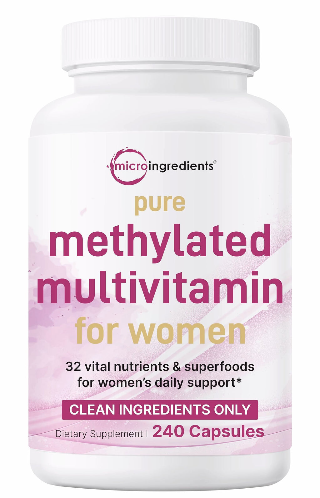 Micro Ingredients Methylated Multivitamin for Women, 240 Capsules