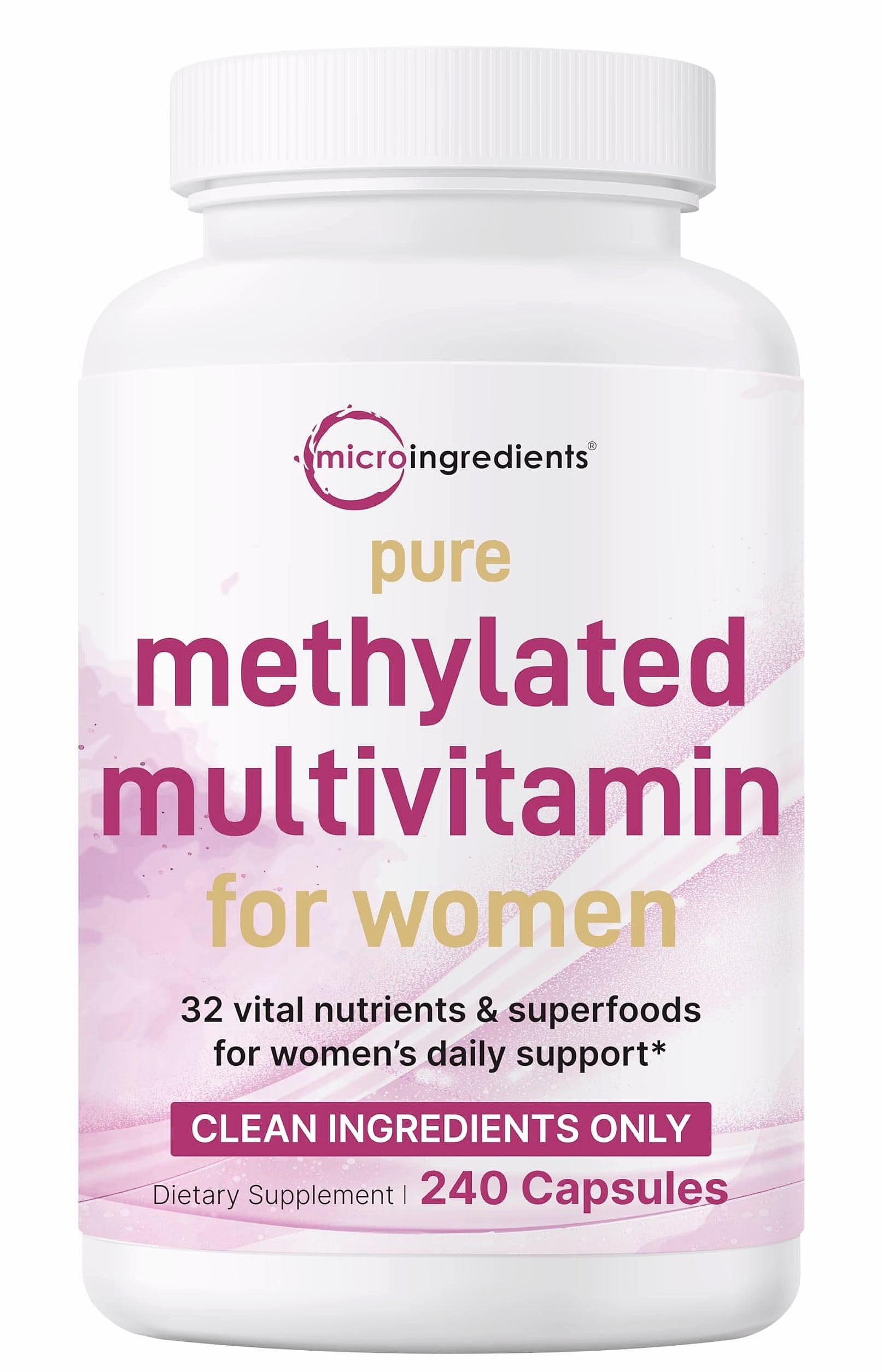 Micro Ingredients Methylated Multivitamin for Women, 240 Capsules