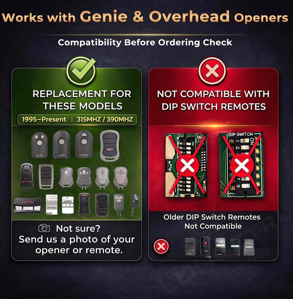 LongCtrl Genie G3T-R G3T-BX Garage Door Remote Replacement