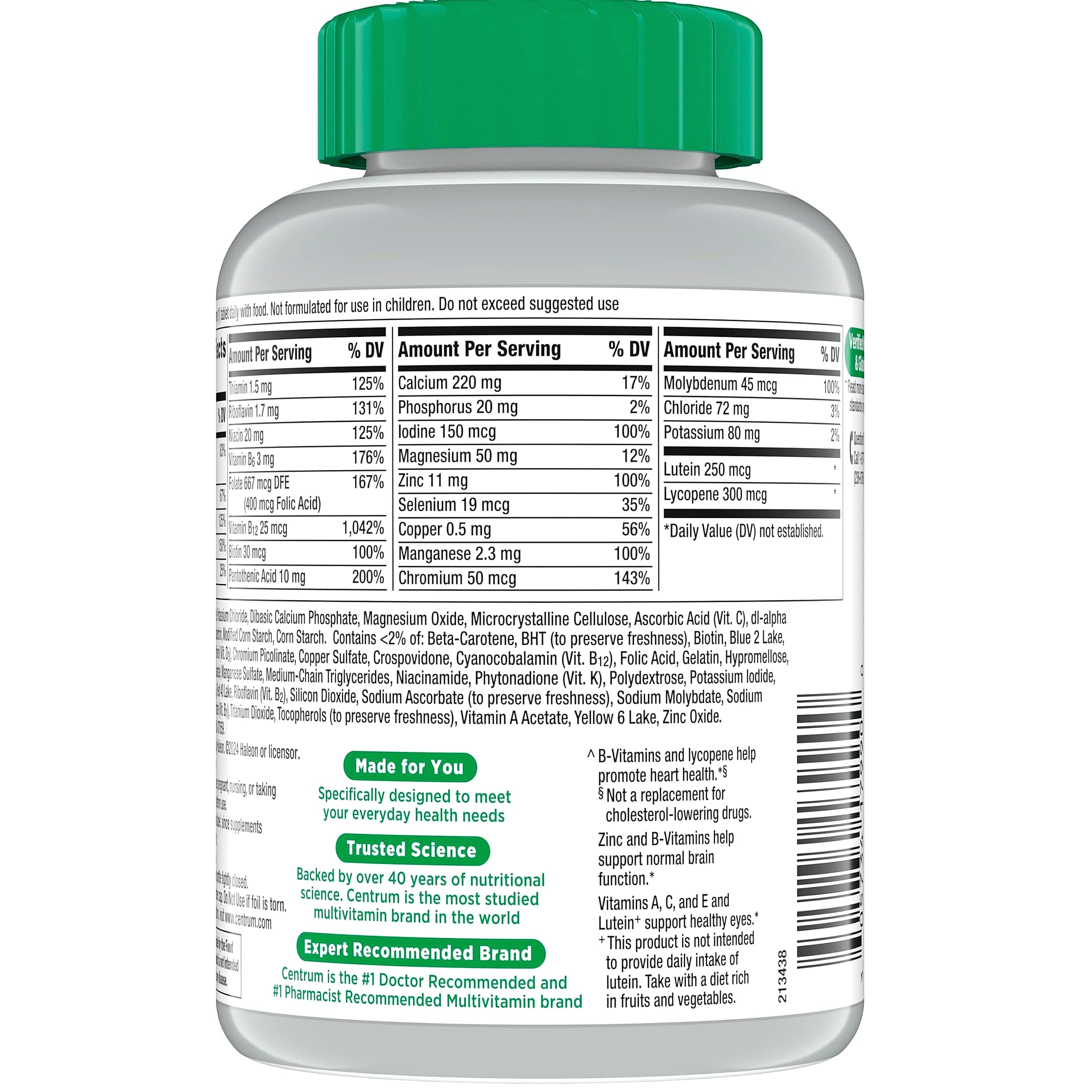 Centrum Silver Multivitamin for Adults 50 Plus, 220 Count