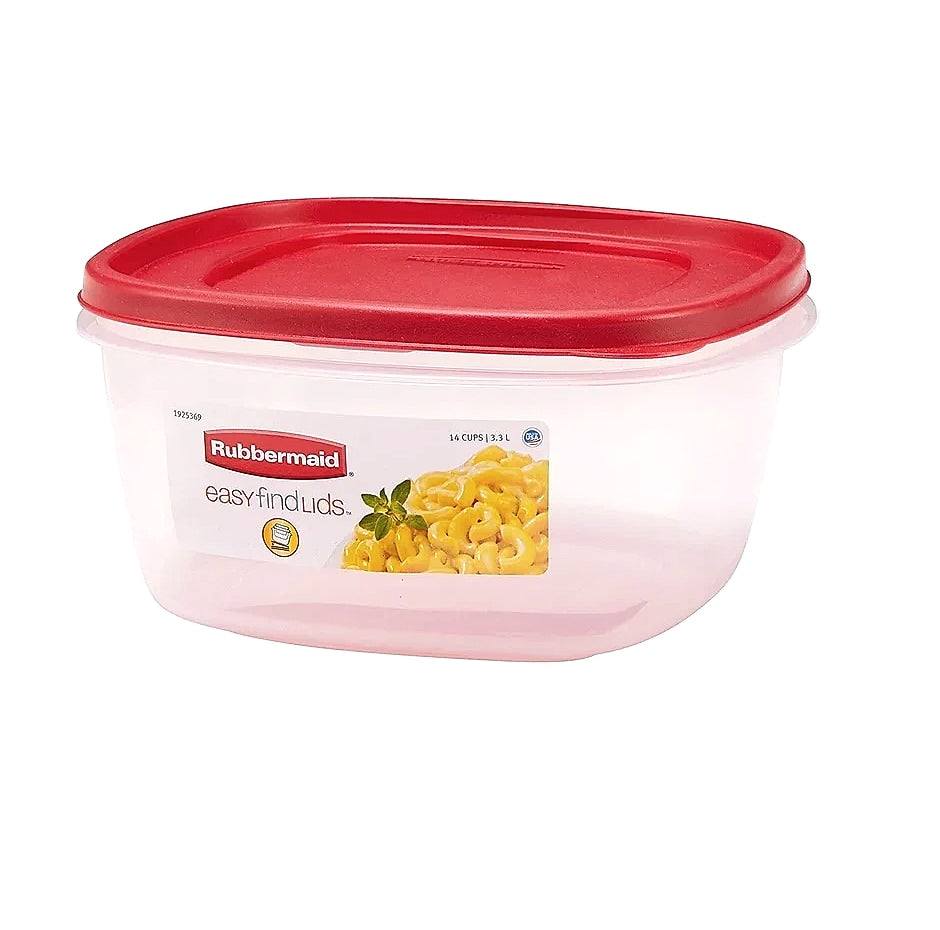 Stackable Square Food Storage Container 14 Cup BPA-Free