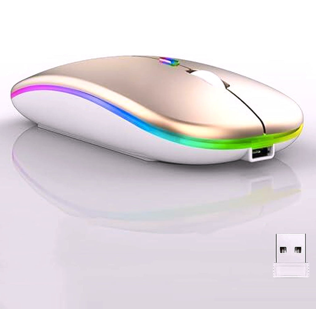Guiheng Wireless Bluetooth Mouse, Dual Mode Rechargeable