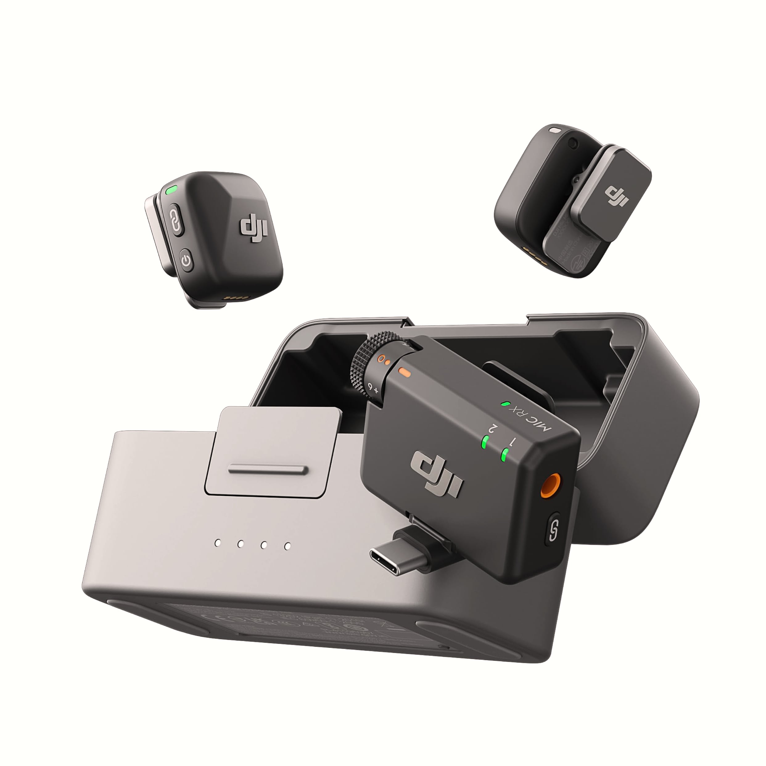 DJI Mic Mini wireless lavalier microphone system for iPhone and Android