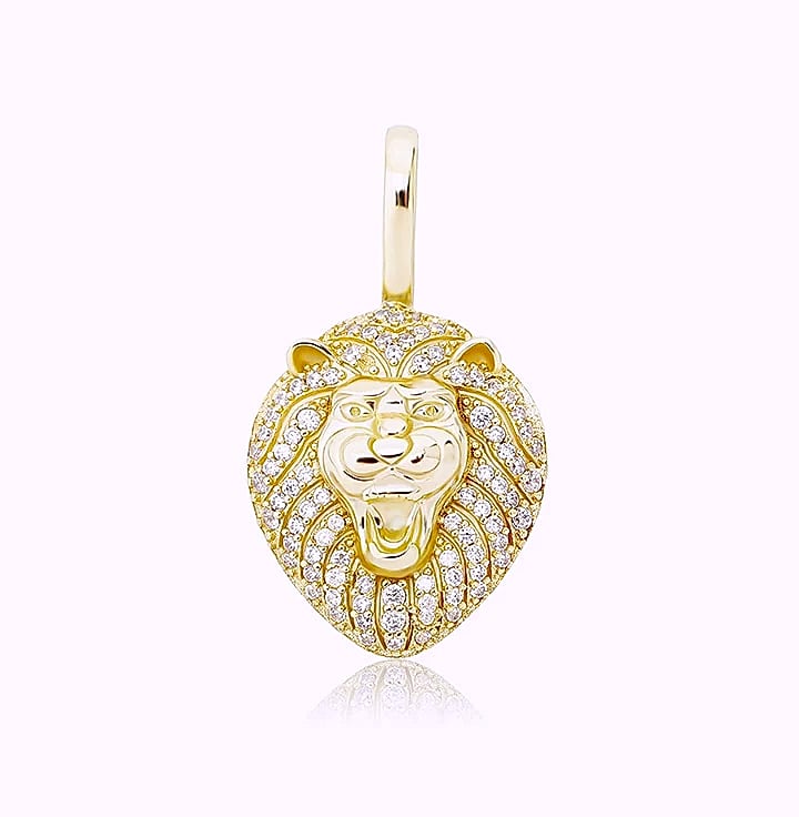 JINAO 925 Sterling Silver Lion Pendant Necklace