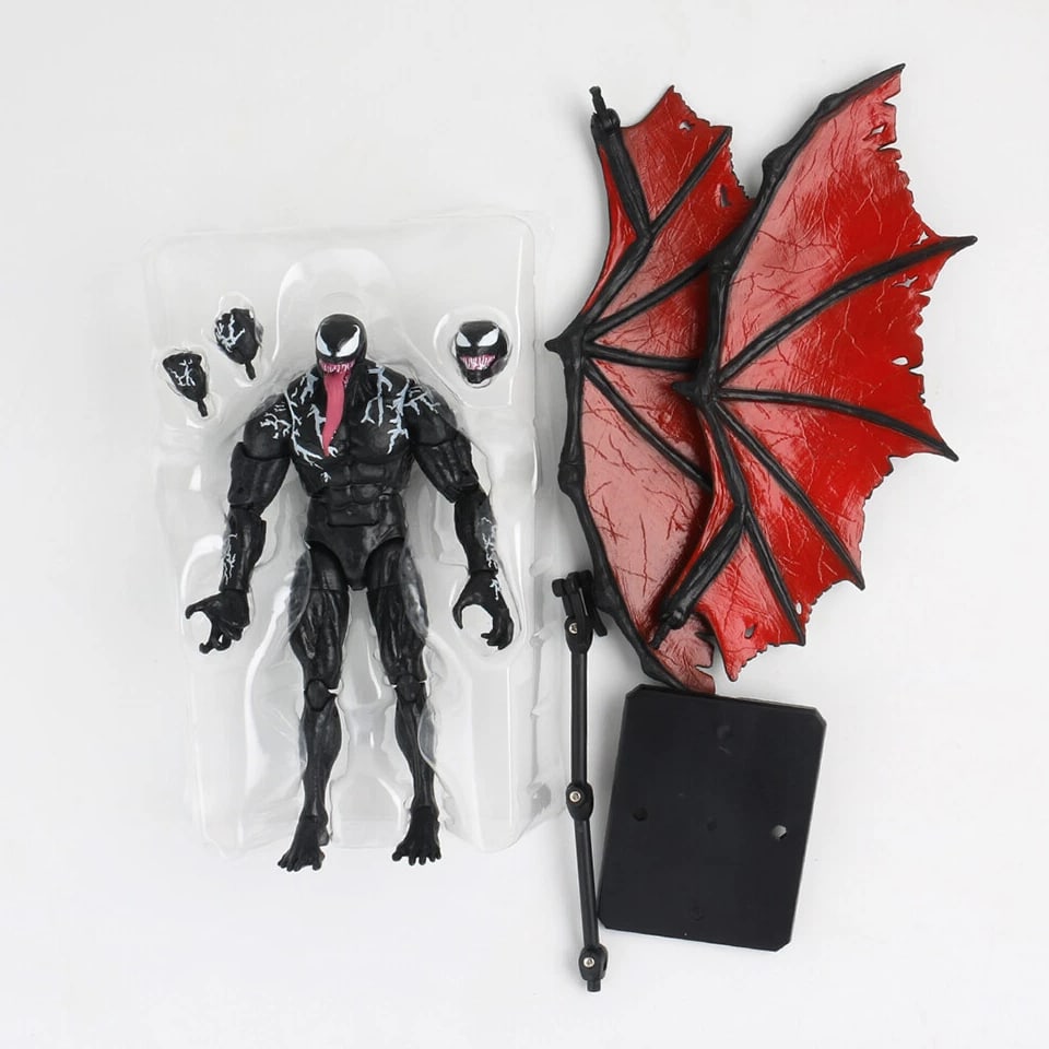 7 inch Venom Carnage Action Figure Venom Wing Collectible Model Toy PVC Boxed US