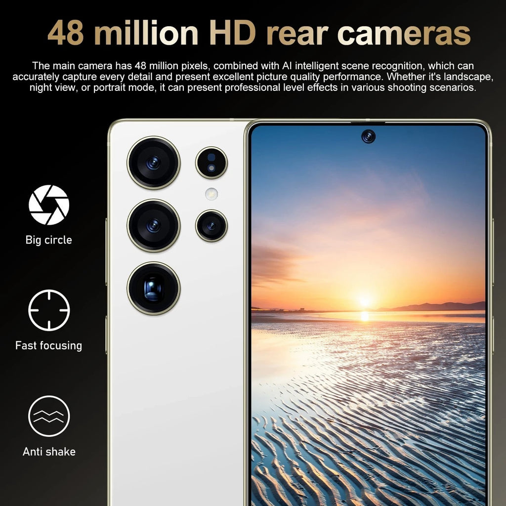 Unlocked Cell Phone 25 Ultra 128GB 5G Dual SIM Smartphone Android 15 Cheap Phone