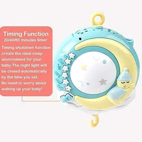 Mobile Baby Rattle Toy Cot Musical Light Bed Bell Kid Hanging Crib Nursery Gift
