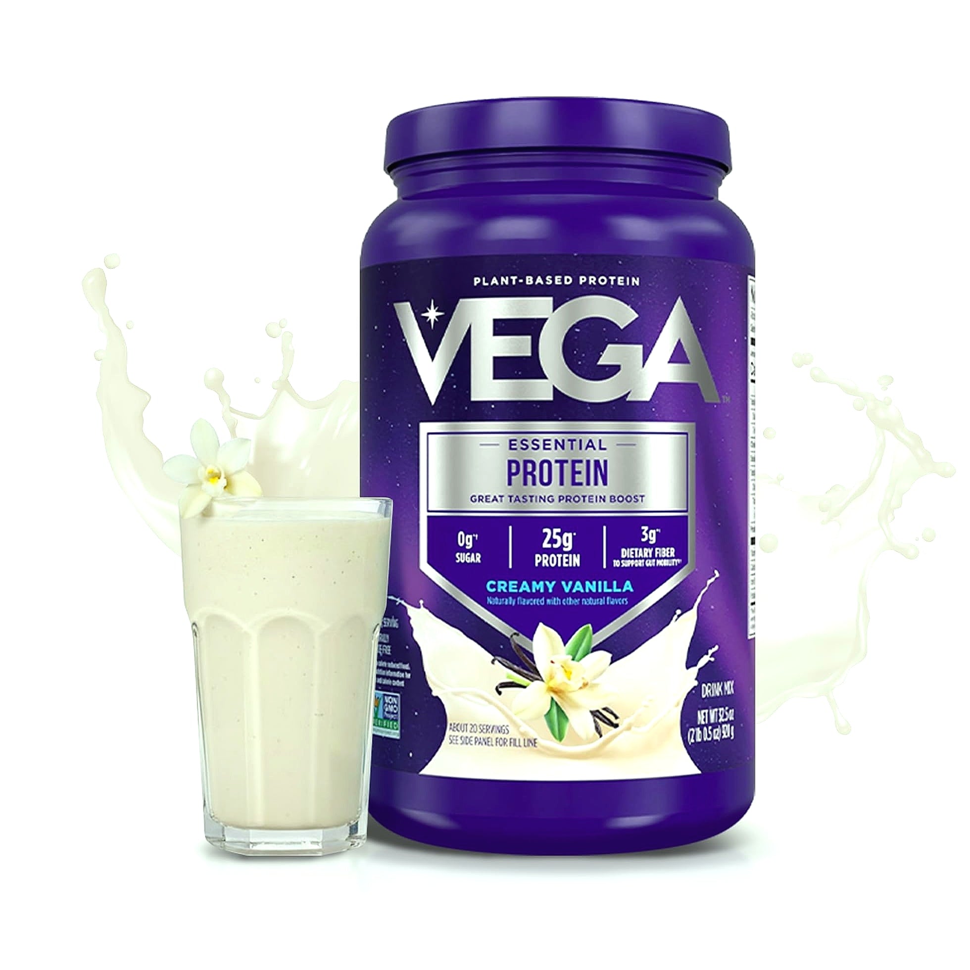 Vega Essential Protein Powder 25g Plant Based Vanilla