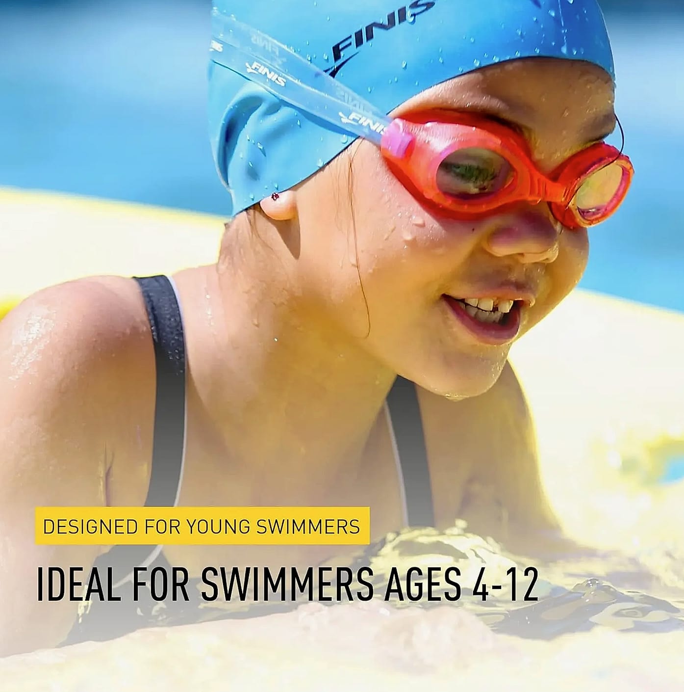 Kids Swim Goggles Ages 3-6, UV Protection & Anti-Fog
