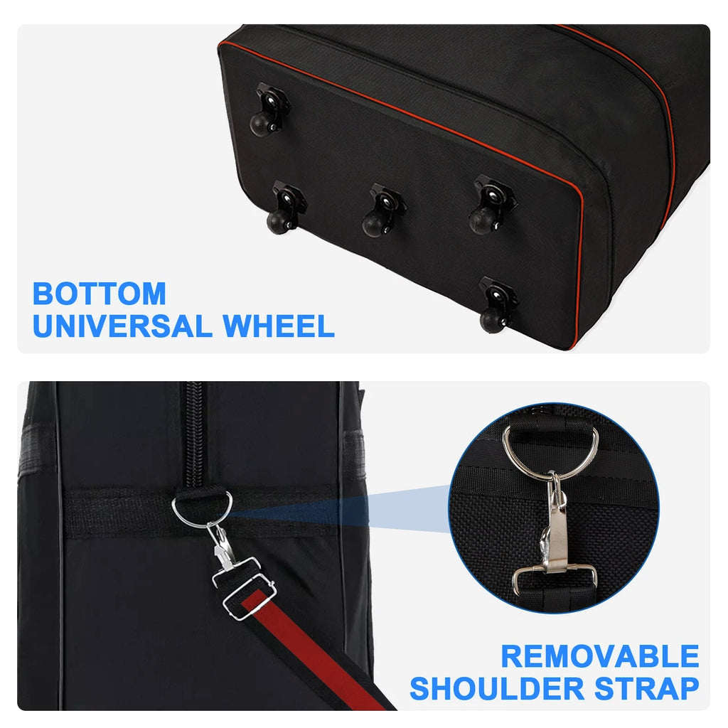 Expandable Duffle Luggage Bag 1200D Foldable Travel Bag 32"/42" w/Rolling Wheels
