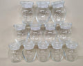 12 Pack Glass Candle Jars - 4oz Candle Jars with Lid, Clear Glass