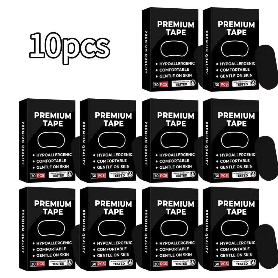 10 Pcs Anti Snore Mouth Breathing Tape For Better Sleep Nights Nasal Strips