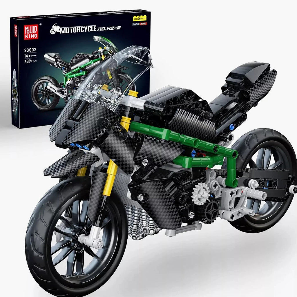 Mould King Kawasaki Ninja H2R Motorcycle Building Kit Sets 23002 Ninja Bike
