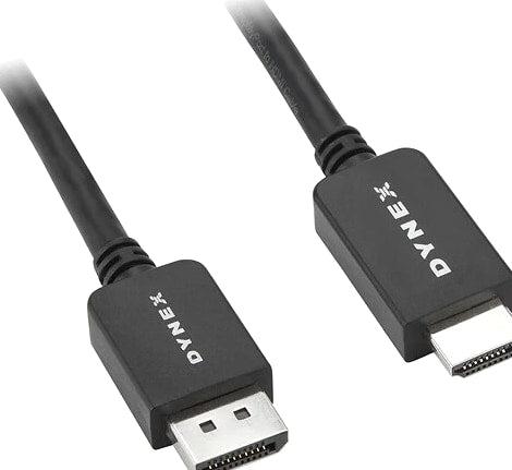 Dynex 6' DisplayPort to HDMI Cable - Black DX-PD06502 1920x1200 for PC Mac TV
