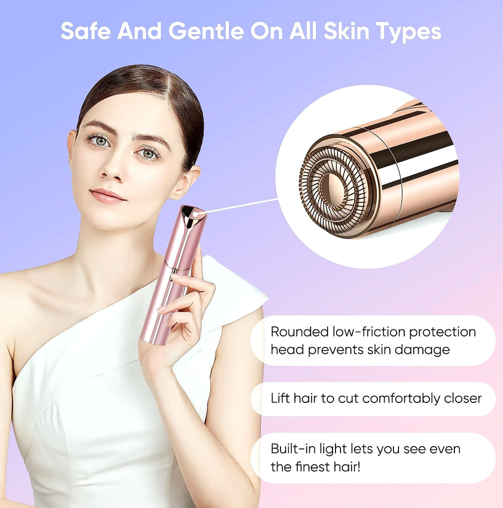 Claities Electric Facial Hair Remover with LED Light
