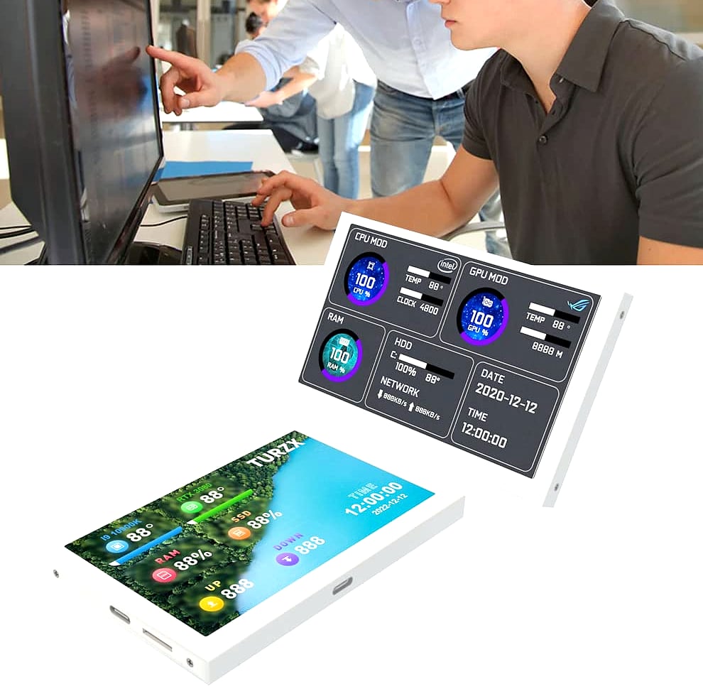 EDIY 5 inch IPS USB Mini Screen PC CPU Temperature Monitor