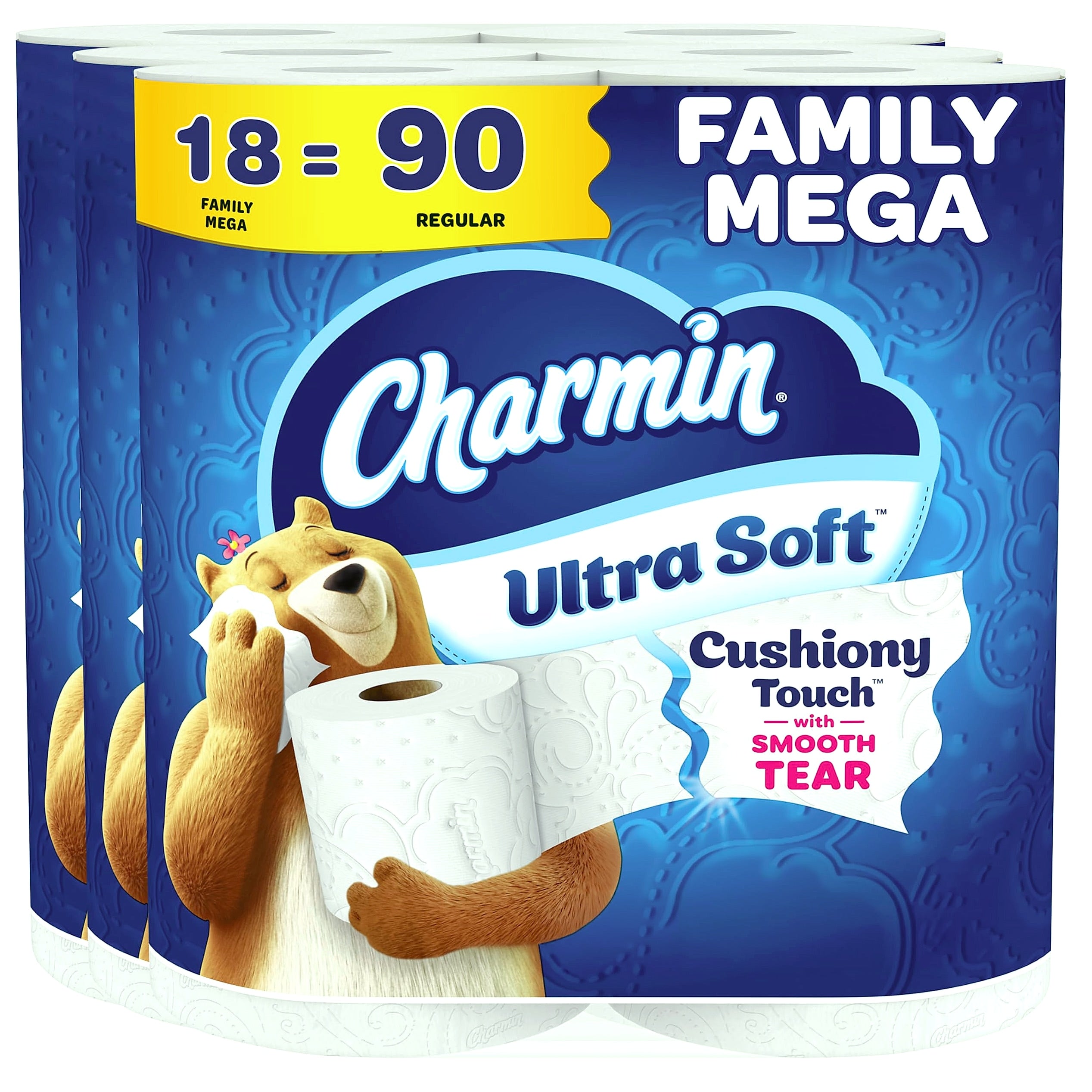 Charmin Ultra Soft Toilet Paper, 24 Family Mega Rolls, 267 Sheets