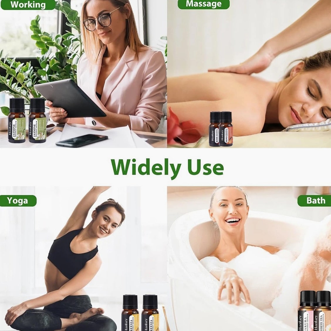 Pure Essential Oil Set: 12x10ml Oils for Diffusers, Candle, Soap Making