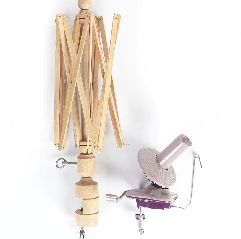 Birch Yarn Swift and Ball Winder Set Wooden Knitting Crochet Tool