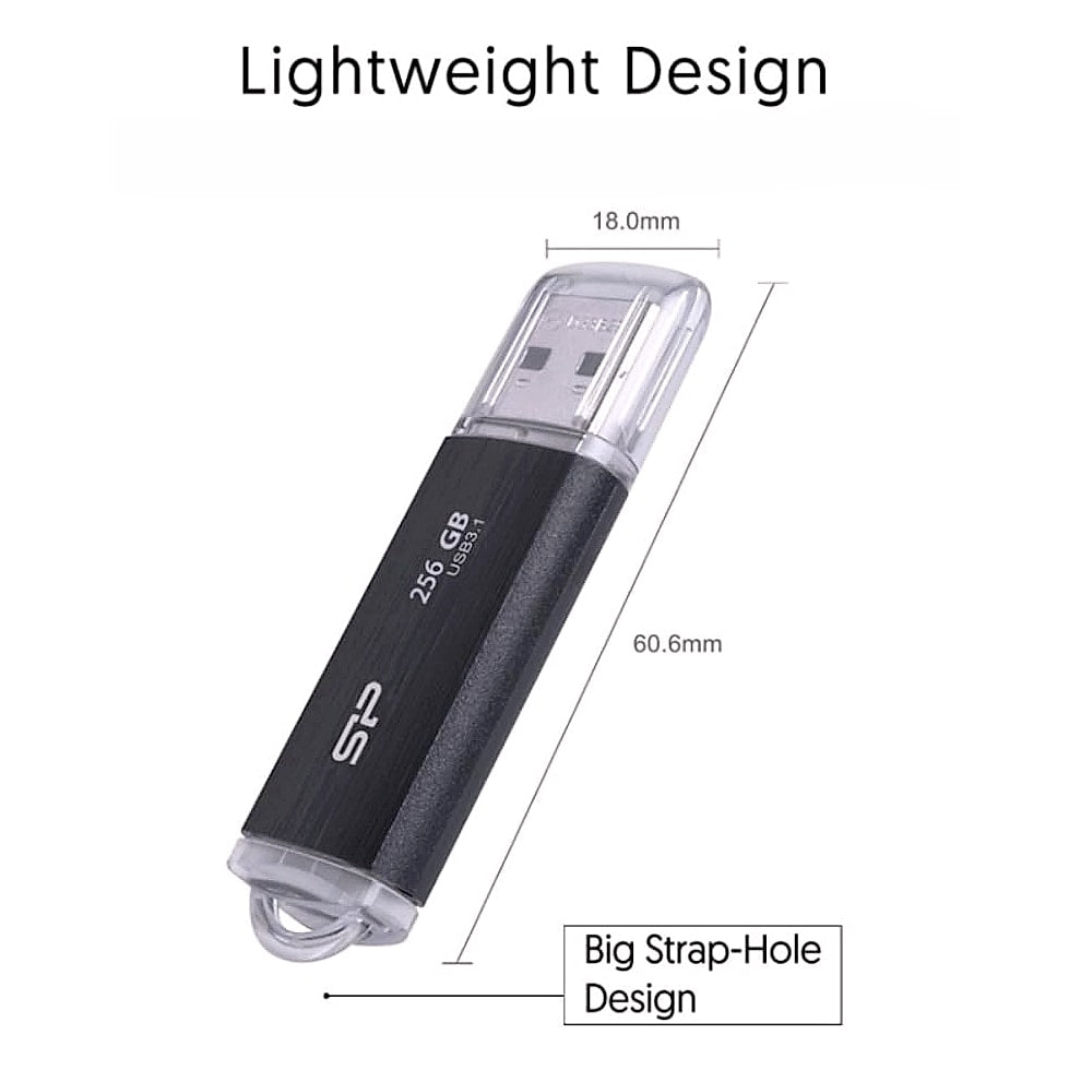 Silicon Power Blaze B02 128GB USB 3.0 Flash Drive Black