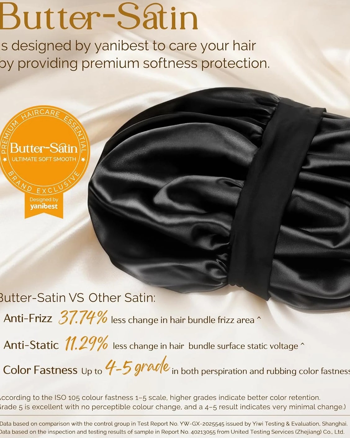 Silk Bonnet for Men & Women Hair Bonnet for Sleeping - Double Layer Satin Bonnet