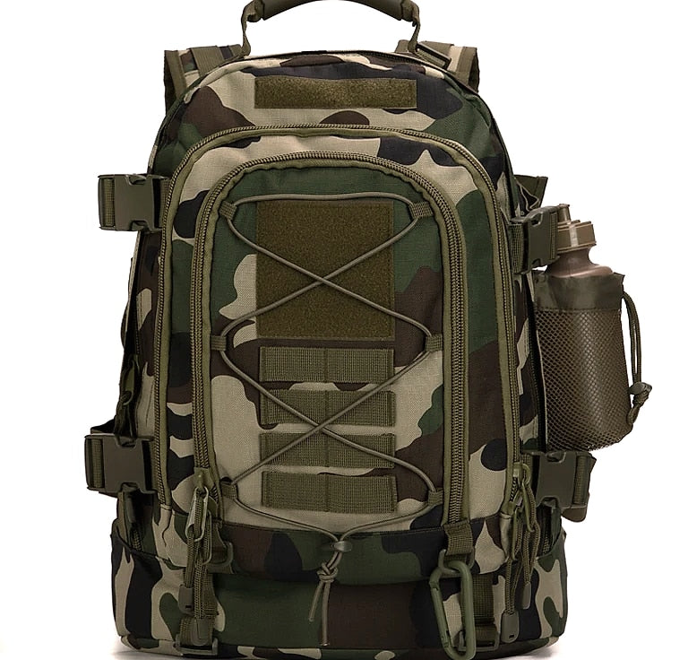 LQARMY 60L Tactical Backpack with MOLLE System