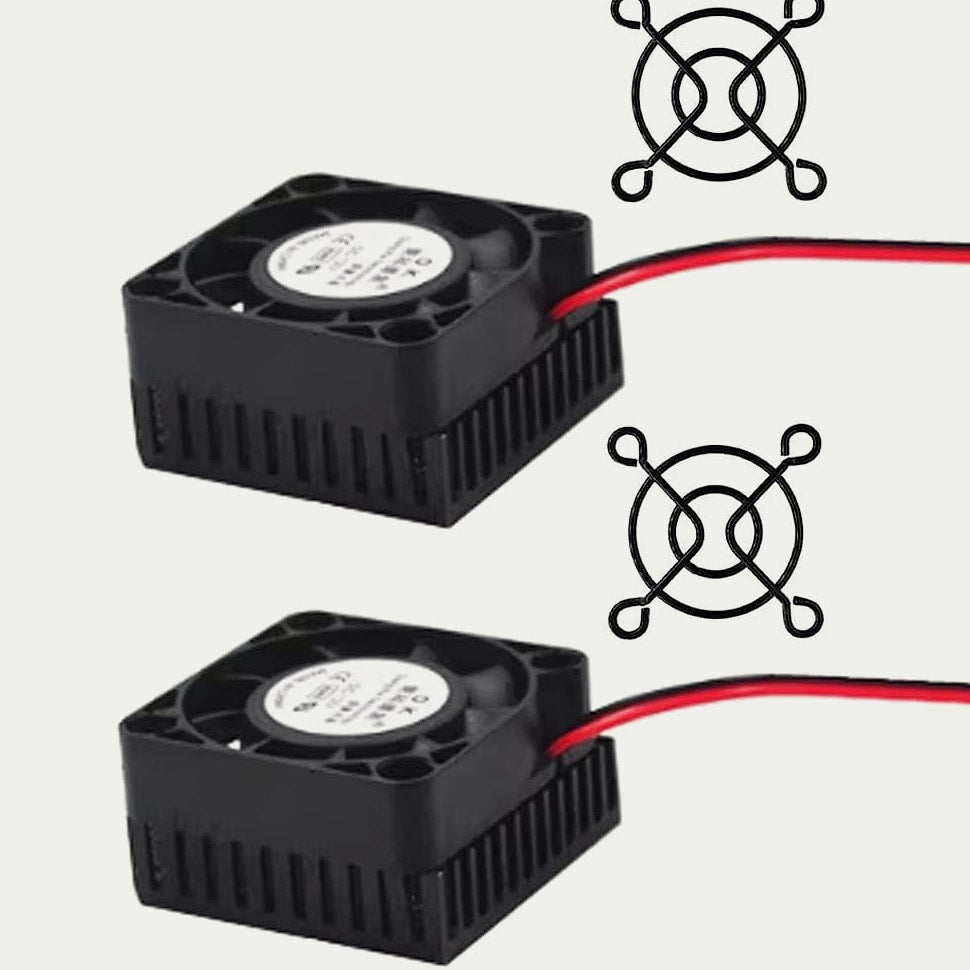 Charcarl SZ 12V 40x40mm Ball Bearing Fan Cooler Kit