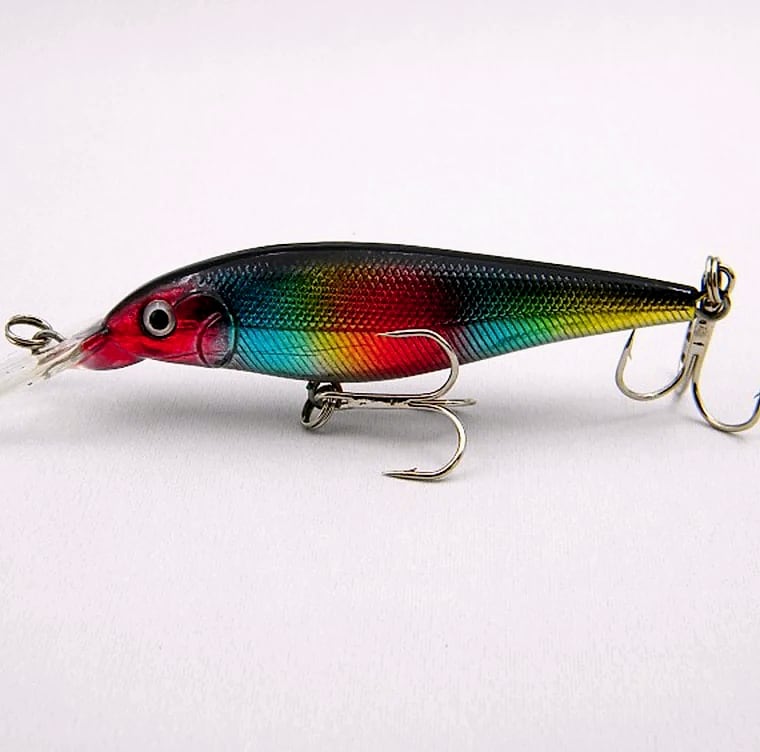 10 Piece Fishing Lure Set with Bell, 11cm Wobbler Baits