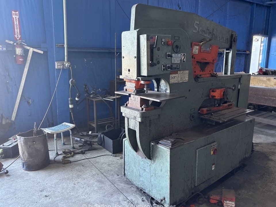 2016 Scotchman 9012-24M Hydraulic Ironworker Shear Punch Press Station bidadoo