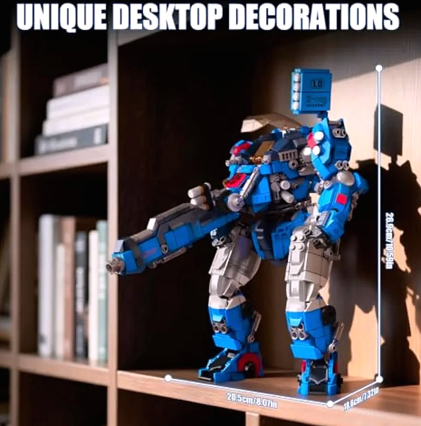 Mould King Mech Building Blocks Robot Model with Weapons
