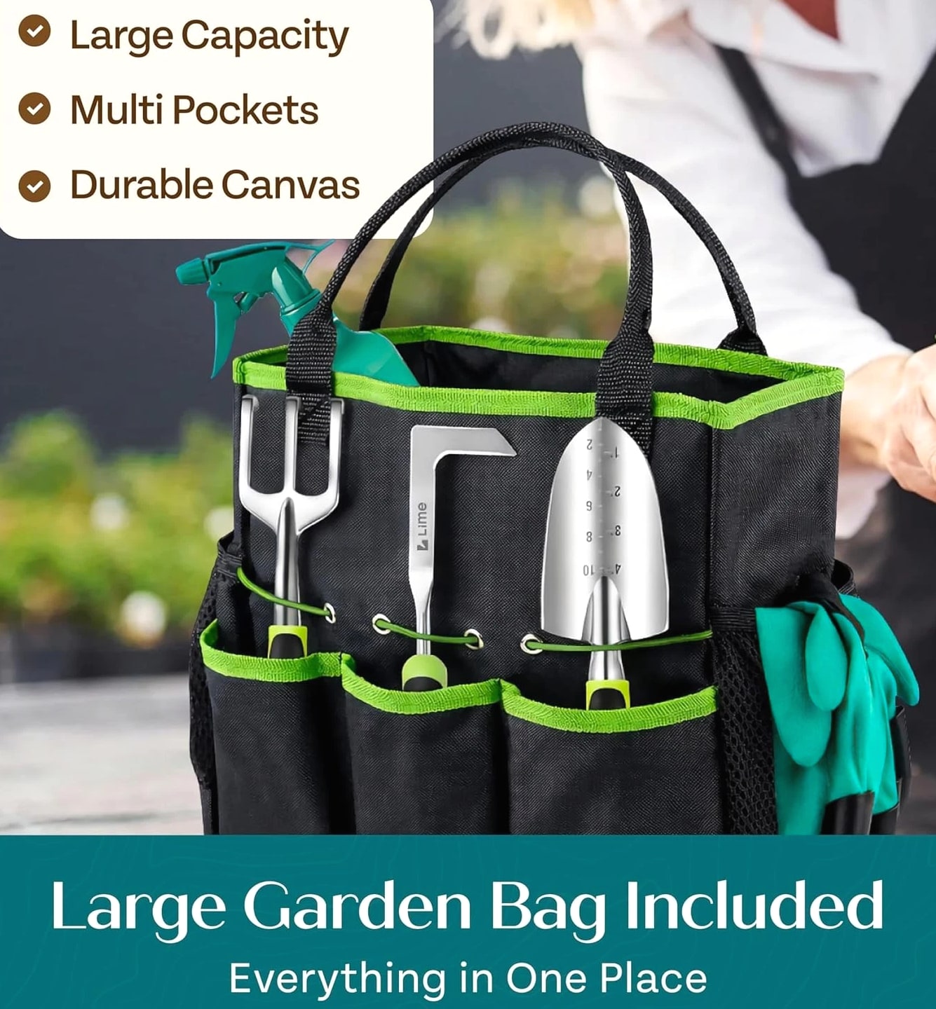 Ergonomic Gardening Tools Set - Complete Kit for Home Gardeners & Enthusiasts