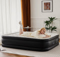 JHK Queen Twin Size Air Mattress Double Height 660 lbs