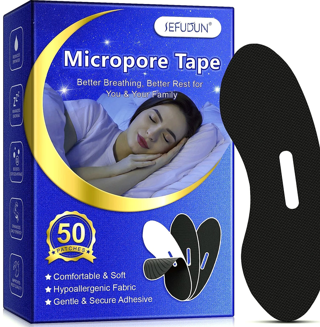 Anti-Snoring Sleep Strips, 50-Count Mouth Seal Tape