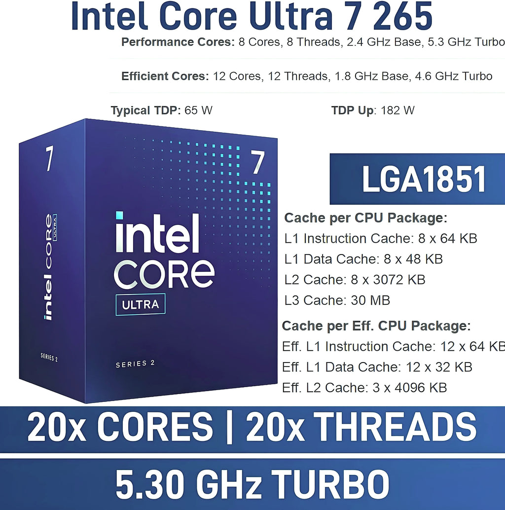 Dell Pro Tower Plus Intel Core Ultra 7 265 Workstation PC