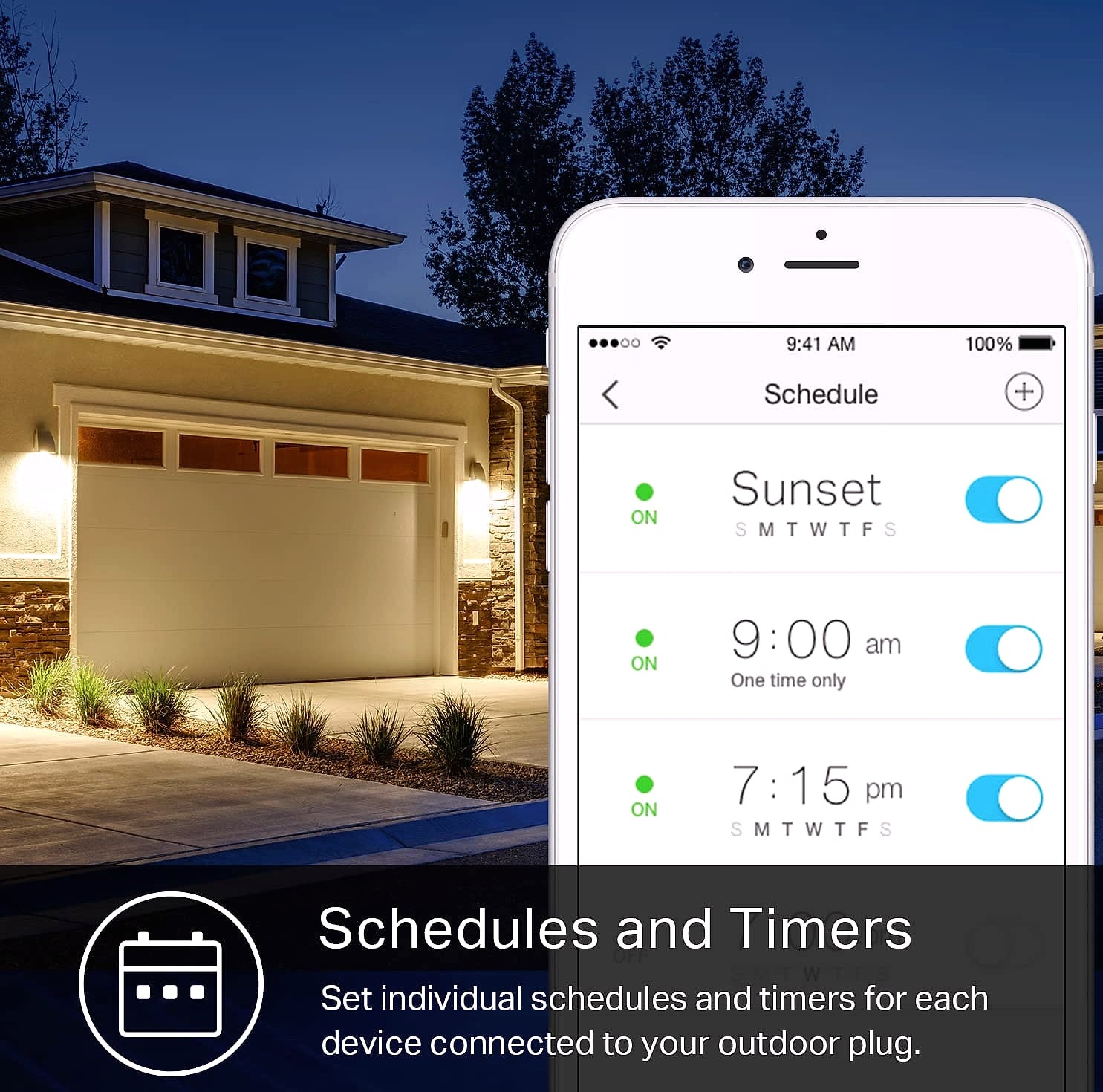 Kasa Smart Outdoor Plug EP40 with 2 Sockets, IP64 Weather Resistant