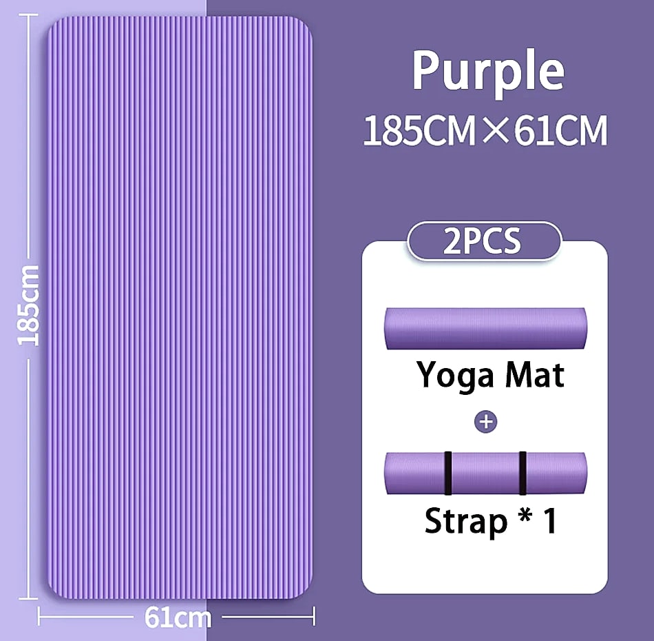 Lostook 8mm NBR Yoga Mat Anti-Slip for Beginners