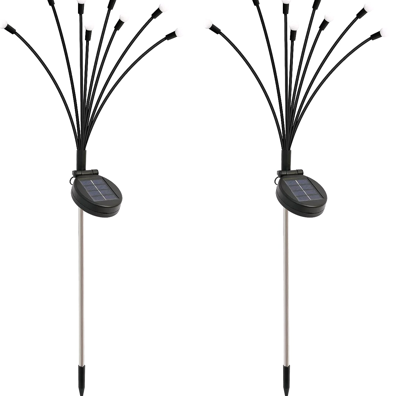 8-Head Solar Firefly Stake Lights, Outdoor Garden Decoration