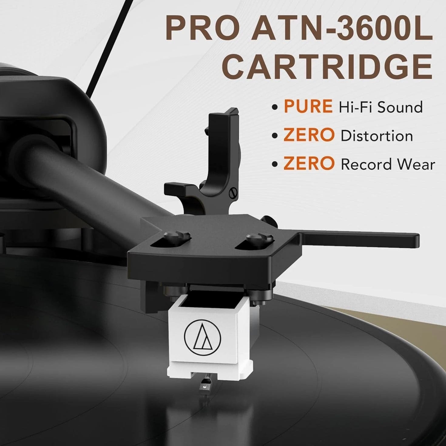 Seasonlife® Record Player Turntable Wireless in & Output, High Fidelity Vinyl Pl