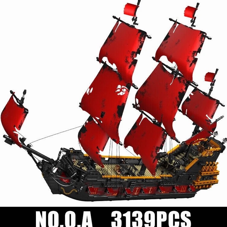 Mould King 13109 Queen Anna's Revenge Pirates of the Caribbean Pirate Ship