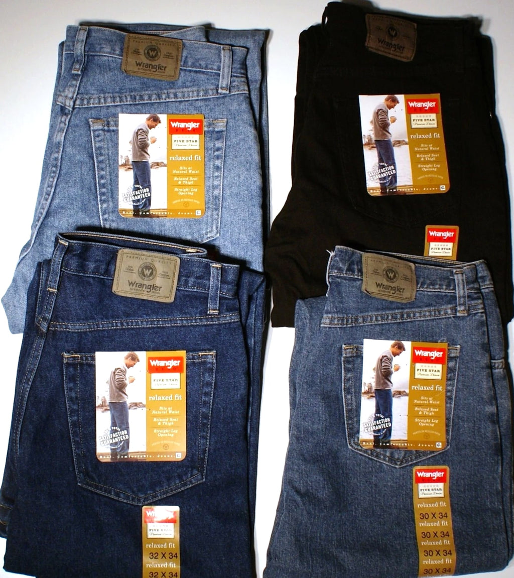 New Wrangler Relaxed Fit Jeans Men's Big and Tall Sizes Four Colors Available