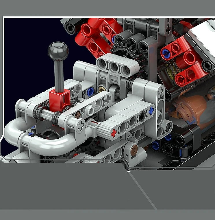 Mould King 10225 V8 Engine Building Block Set with Motor