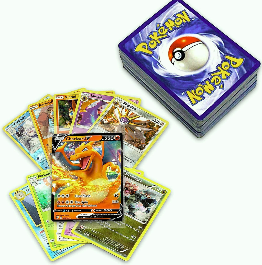 Pokemon 50+ Card Collection with 5 Holo and Rare Guaranteed