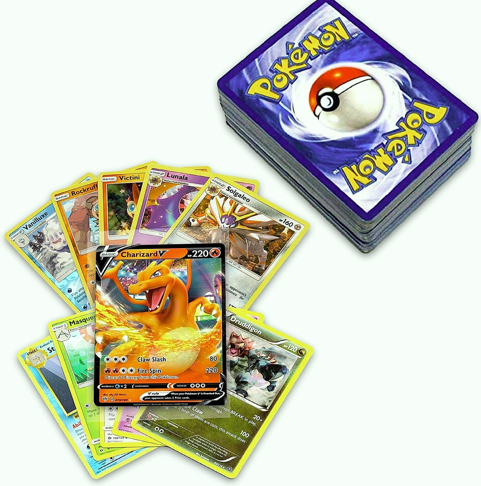 Pokemon 50+ Card Collection with 5 Holo and Rare Guaranteed