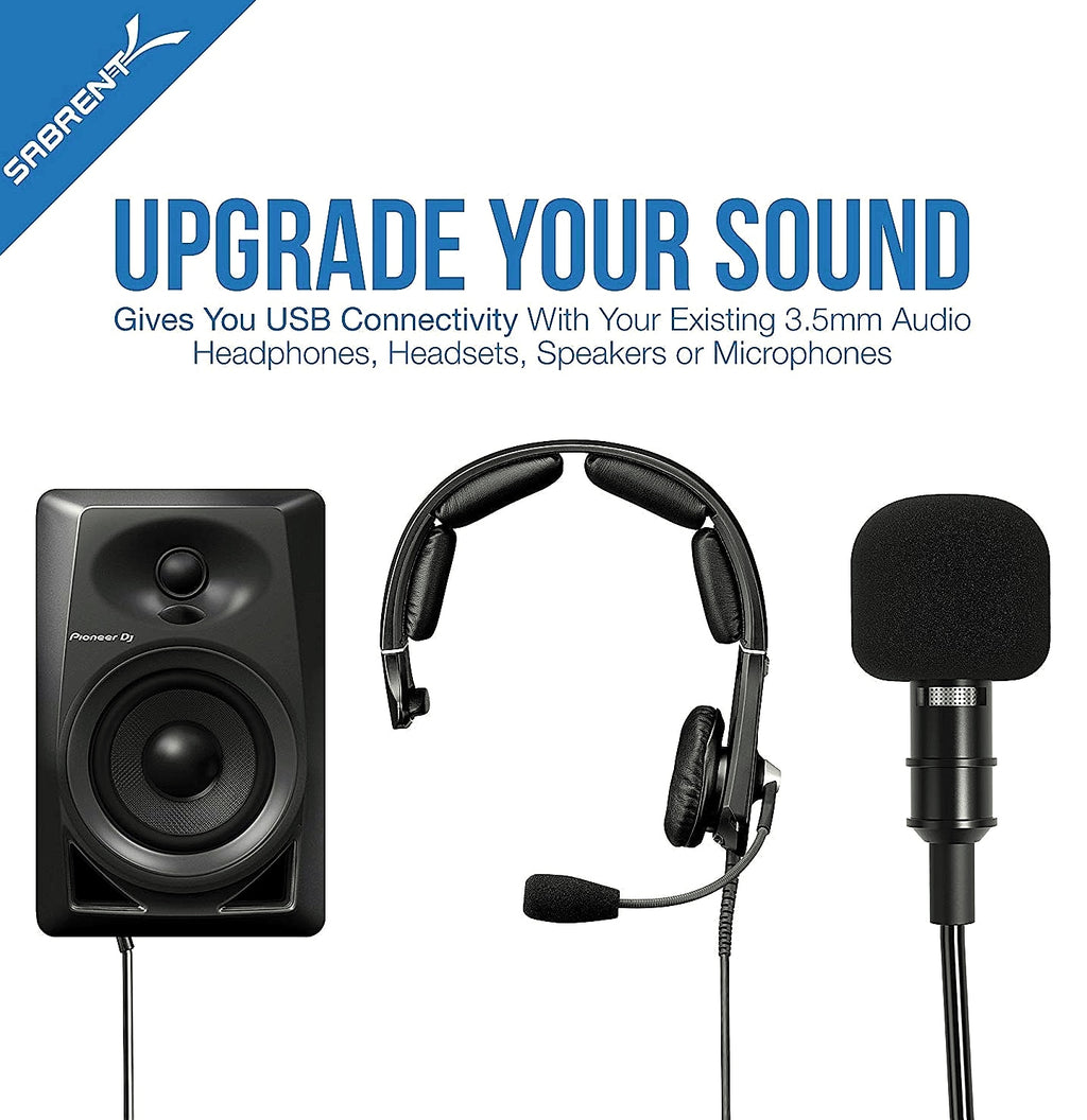 SABRENT AU-MMSA USB External Stereo Sound Adapter