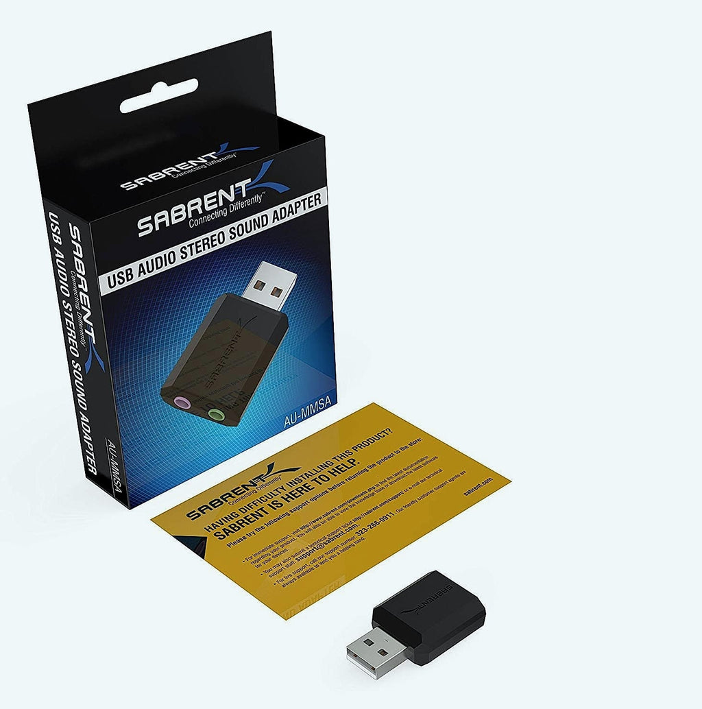 SABRENT AU-MMSA USB External Stereo Sound Adapter