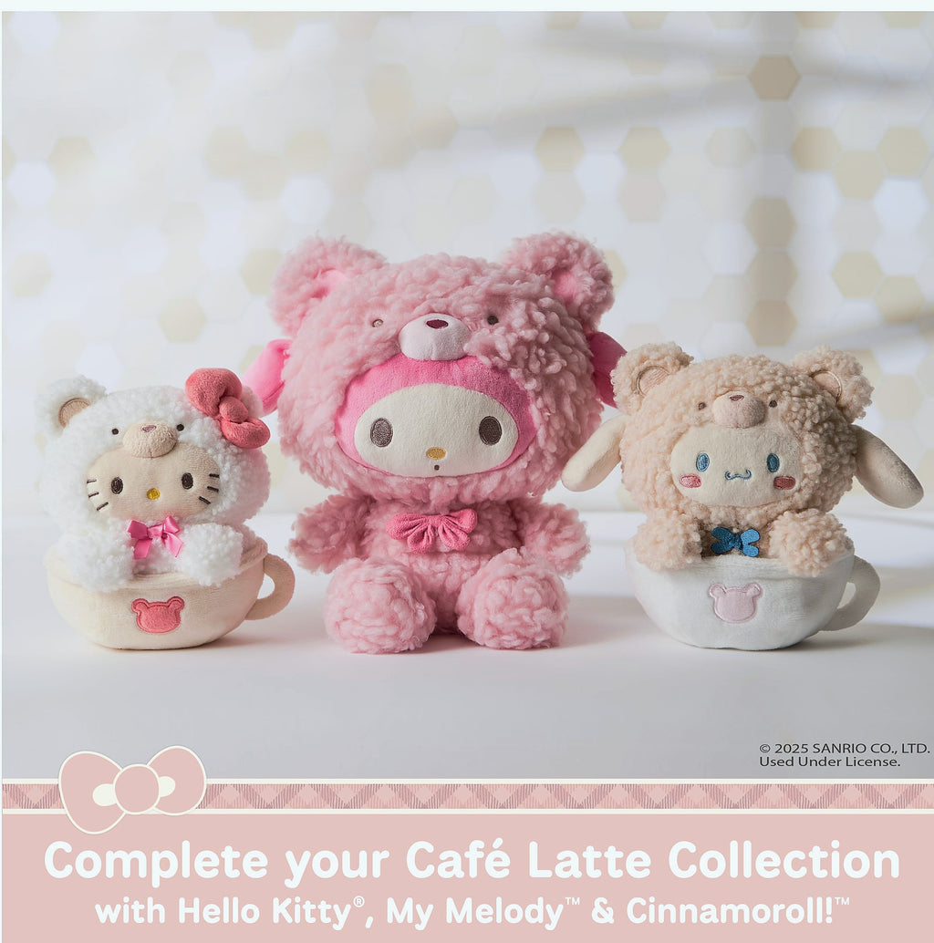 GUND Sanrio My Melody Café Latte Teddy Bear Plush Toy, 10 inch