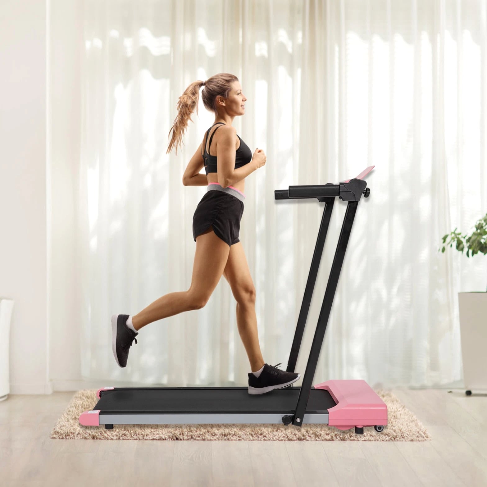 Treadmill with LED Screen Display Home Office Walking & Jogging Running Machine