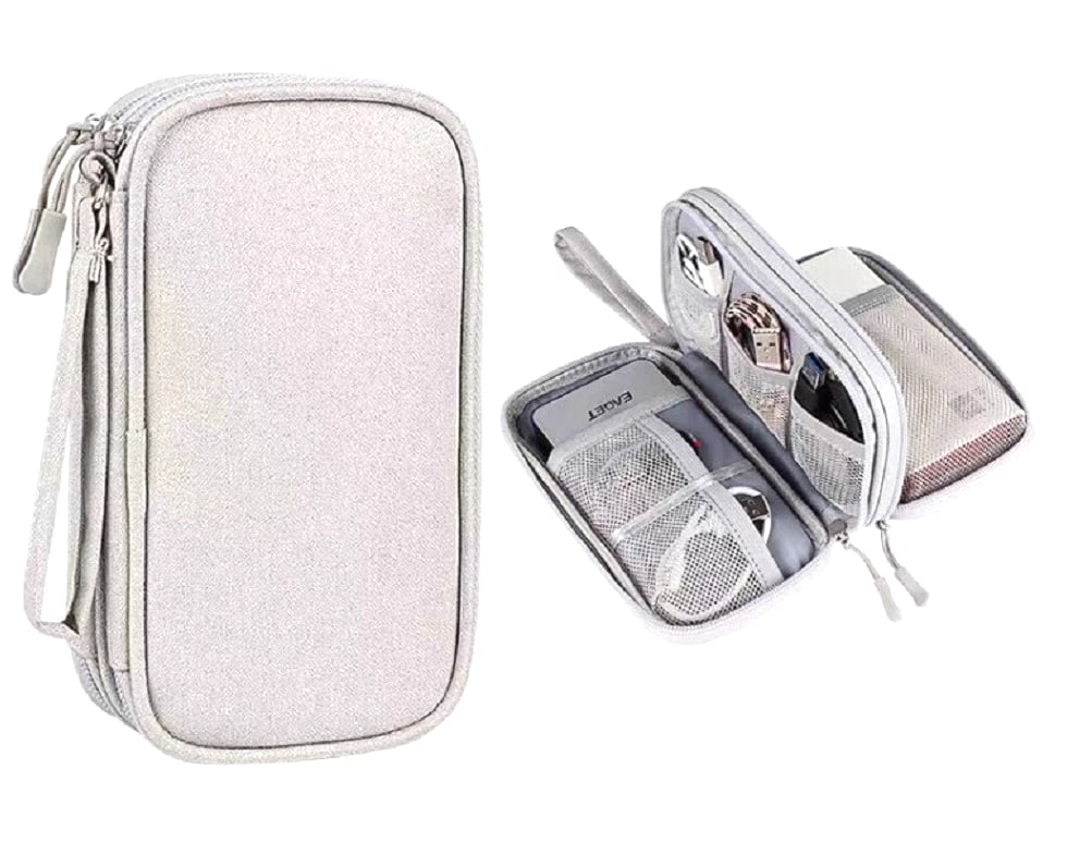 Electronics Organizer Travel Bag Waterproof Cable Gadget Storage Case for Charge