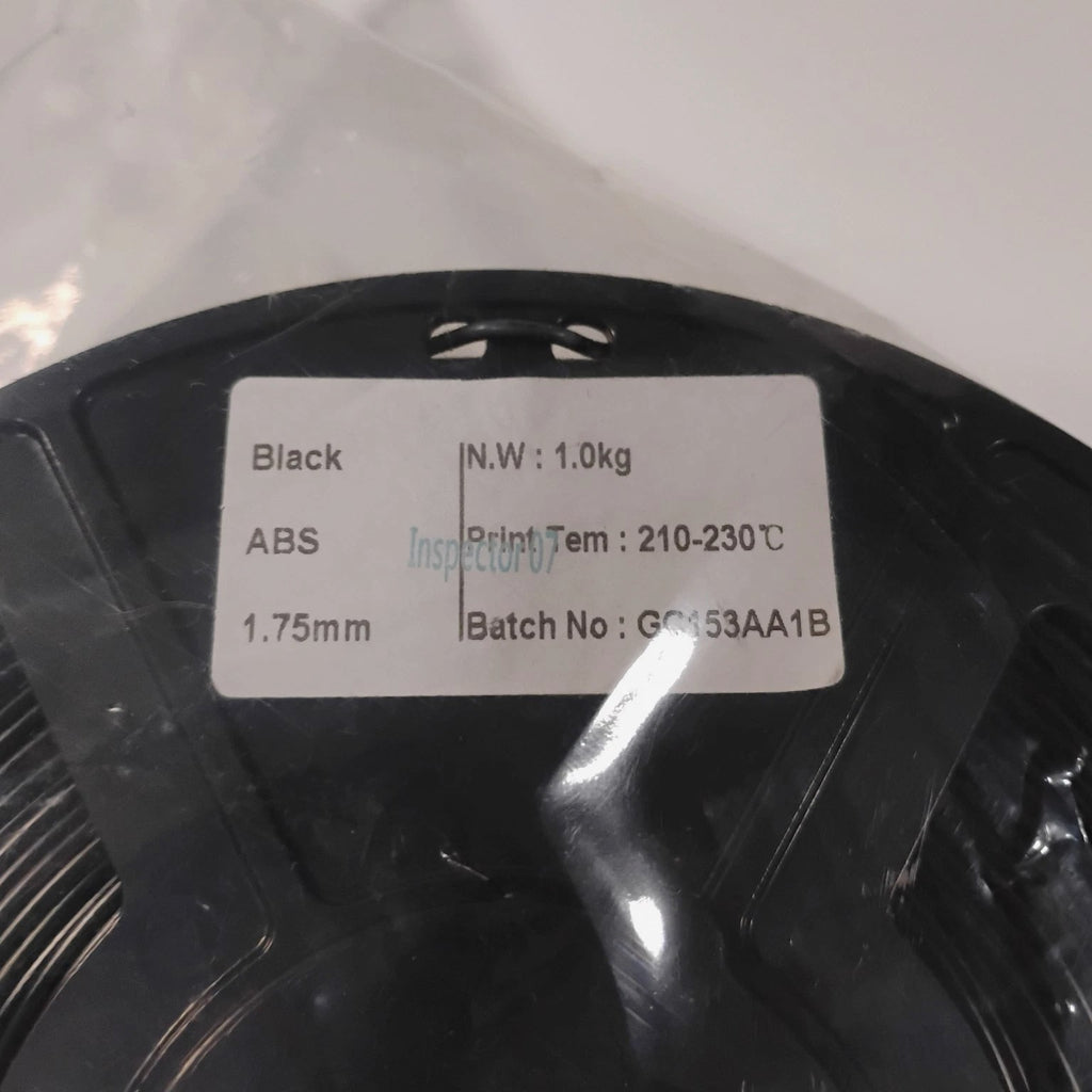 WYZ Works 1 KG Spool Black ABS 1.75mm 3D Printer Filament